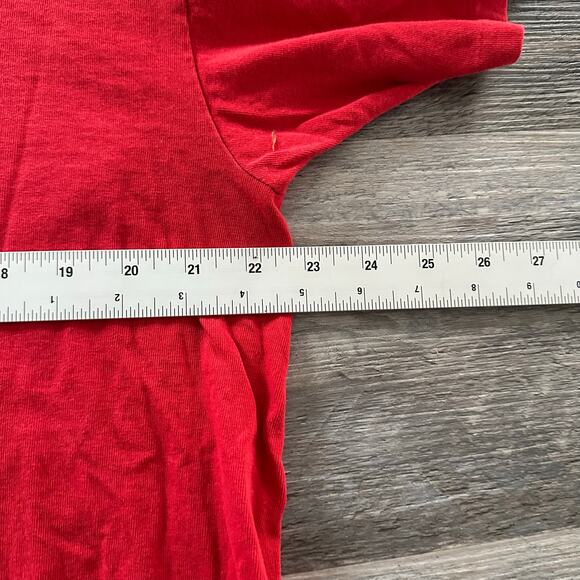 Vintage 90s Snoopy Peanuts Woodstock USA  Patriotic Flag Red Mens XL T-Shirt EUC - Picture 6 of 8